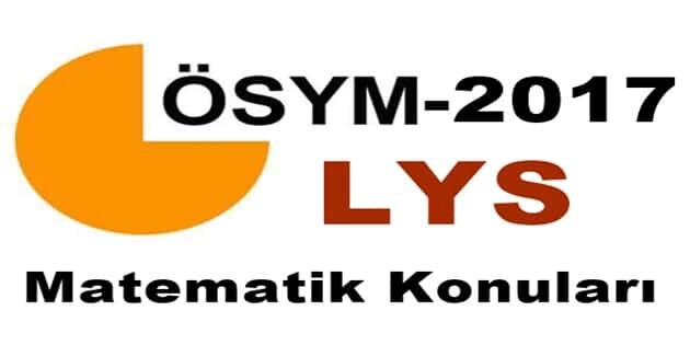 2018 LYS Matematik Konuları ve Soru Dağılımı