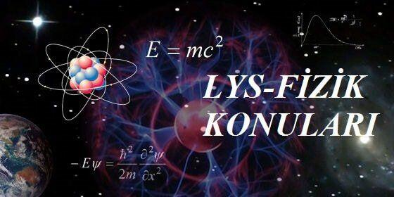 2018 LYS Fizik Konuları Soru Dağılımı