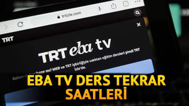 EBA TV Lise, Ortaokul, İlkokul Ders Tekrar Saatleri Ne Zaman?