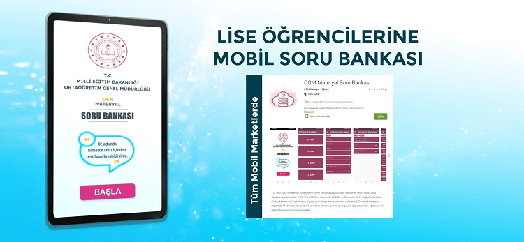 MEB lise öğrencilerine yönelik ‘Mobil Soru Bankası’ uygulaması hazırladı