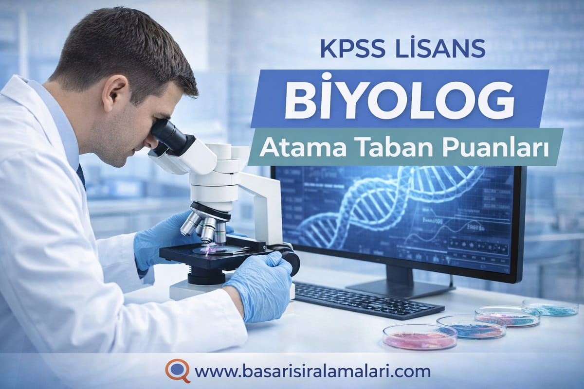 KPSS 2025/2 Lisans Biyolog Atama Taban Puanları (Tam Liste)