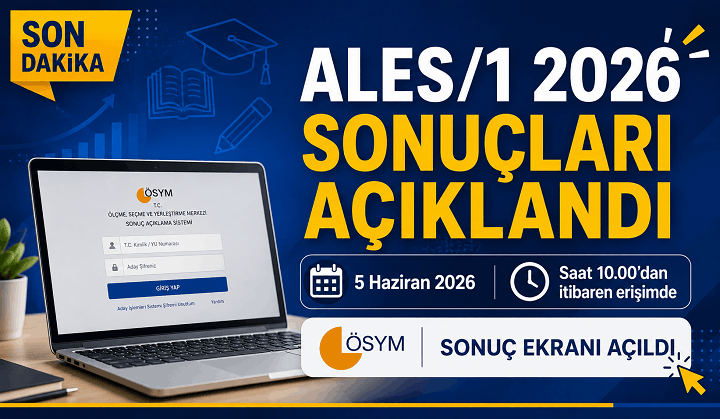 2026-ALES/1 Sonuçları Açıklandı! İşte Detaylar