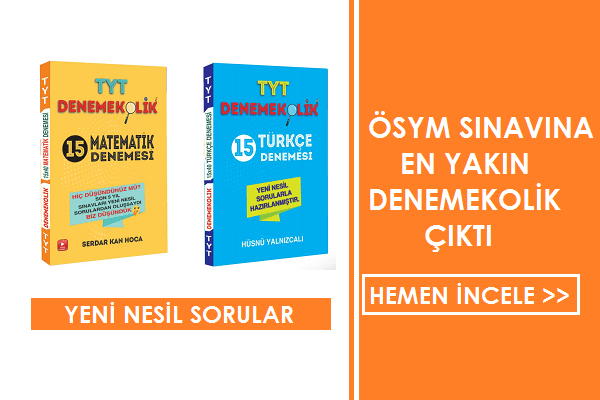 Ösym tarzında Yeni Nesil DENEMOKOLİK ÇIKTI