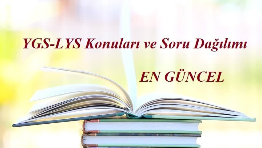 2018  Ygs Konuları Soru Dağılımı (En Güncel) ÖSYM