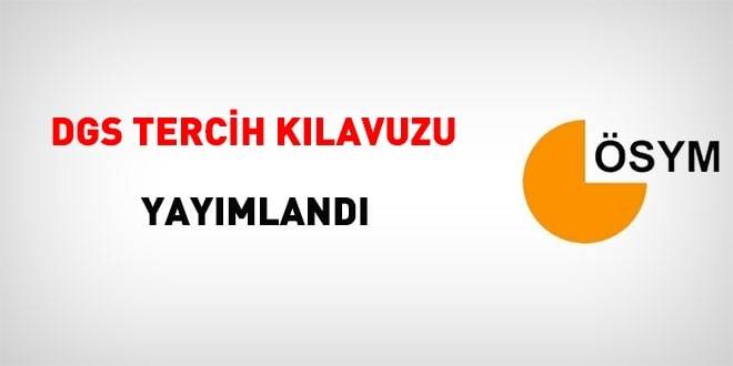 2019 DGS Tercih kılavuzu yayımlandı