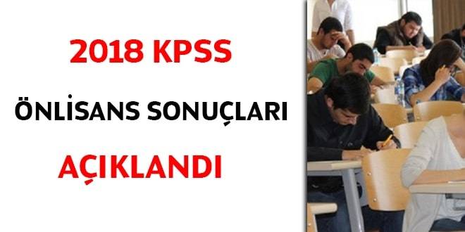 2018 KPSS önlisans sonuçları açıklandı