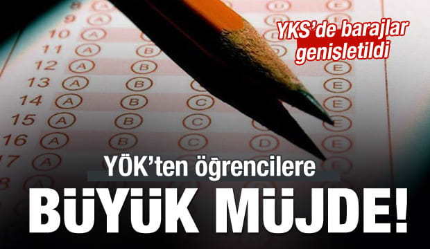 YÖK YKS de 5 programdaki barajları değiştirdi